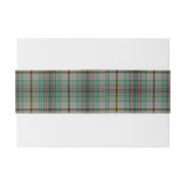 Craig Scottish Tartan Belly Band Uitnodigingen Wikkel (Achterkant Voorbeeld)