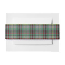 Craig Scottish Tartan Belly Band Uitnodigingen Wikkel