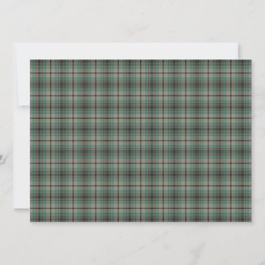 Craig Scottish Wedding Invitation Kaart (Achterkant)