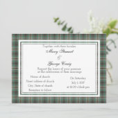 Craig Scottish Wedding Invitation Kaart (Staand voorkant)