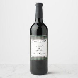 Craig Scottish Wedding Wine Label Wijn Etiket