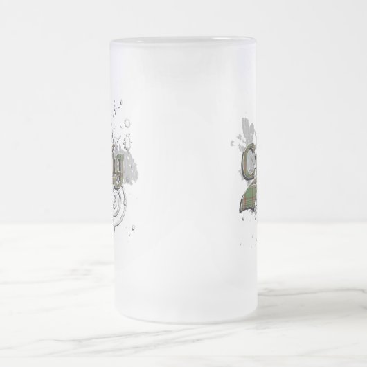 Craig Tartan Grunge Matglas Bierpul (Center)