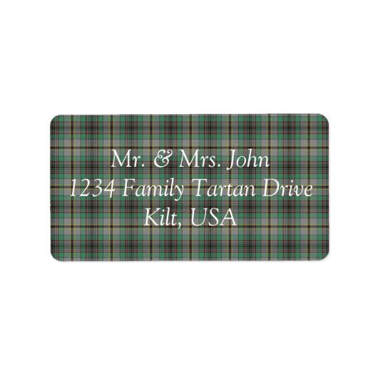 Craig Tartan Label (Voorkant)