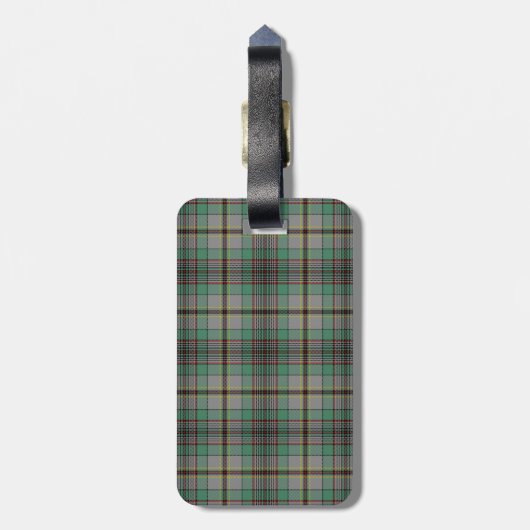Craig Tartan Pattern Bagagelabel (Achterkant verticaal)
