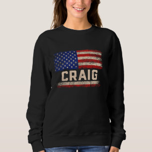 Craig Voornaam Shirt Craig Naam American Flag