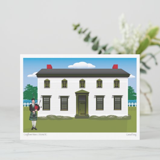 Craigflower Manor Feestdagenkaart (Staand voorkant)