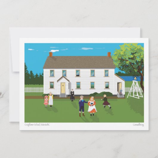 Craigflower Schoolhouse Feestdagenkaart (Voorkant)