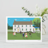 Craigflower Schoolhouse Feestdagenkaart (Staand voorkant)