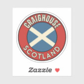 Craighouse, Schotland Sticker (Vel)