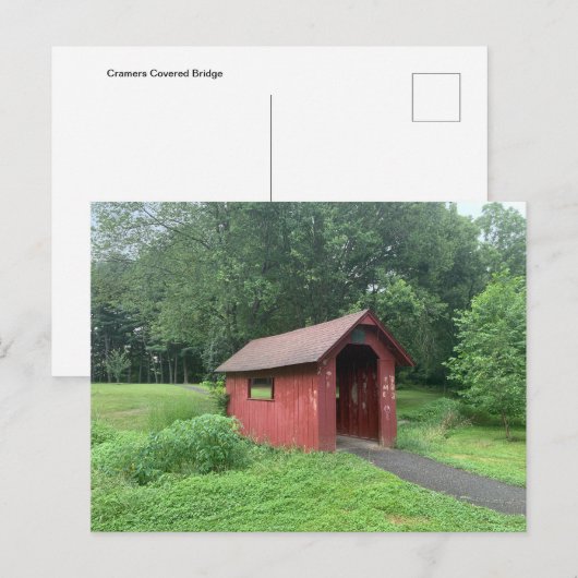 Cramers Covered Bridge Briefkaart (Voorkant / Achterkant)