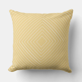 cramgeel, nesten Thin White Squares Tribal Kussen
