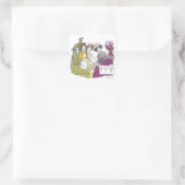 Crammed In, Jane Austen, Pride en Prejudice Vierkante Sticker (Tas)