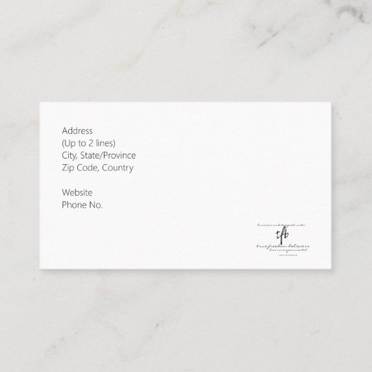 Cran. Reds I PDD White Ballet Pianist Visitekaartje (Achterkant)