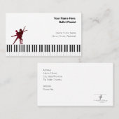 Cran. Reds I PDD White Ballet Pianist Visitekaartje (Voorkant / Achterkant)