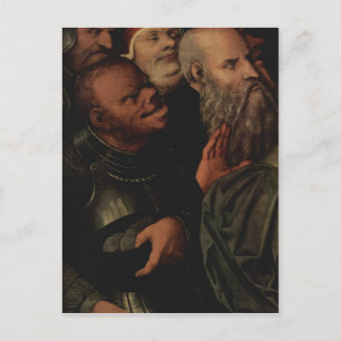 Cranach d. J., Lucas Christus und die Ehebrecherin Briefkaart