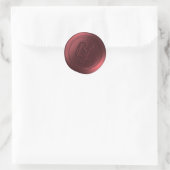 Cranberry 2 Letter Monogram Waszegel Stickers (Tas)