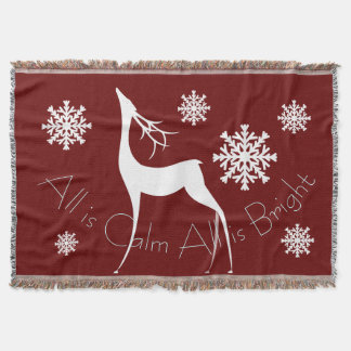 Cranberry Alles is rustig Alles is helder herten w Deken