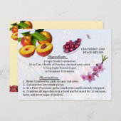 Cranberry and Peach Relish - Recept Briefkaart (Voorkant / Achterkant)