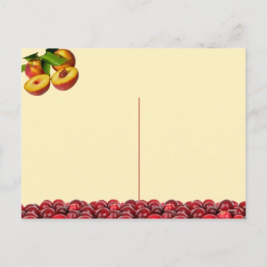 Cranberry and Peach Relish - Recept Briefkaart (Achterkant)