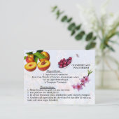 Cranberry and Peach Relish - Recept Briefkaart (Staand voorkant)