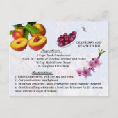 Cranberry and Peach Relish - Recept Briefkaart (Voorkant)