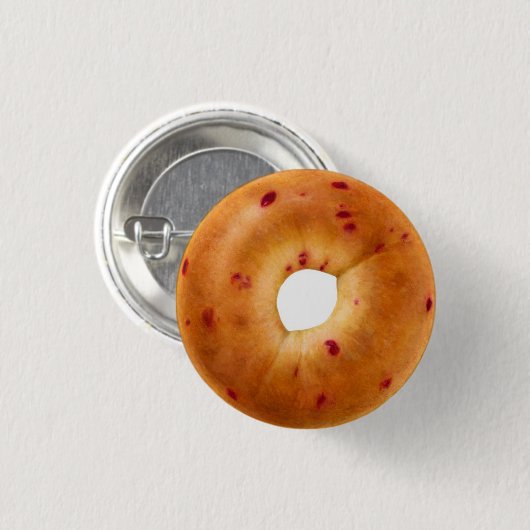 Cranberry Bagel Pinback Button (Voorkant /achterkant)