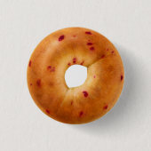 Cranberry Bagel Pinback Button (Voorkant)