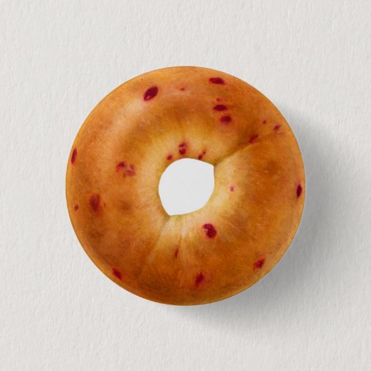 Cranberry Bagel Pinback Button (Voorkant)