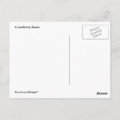 Cranberry Bans Briefkaart (Achterkant)