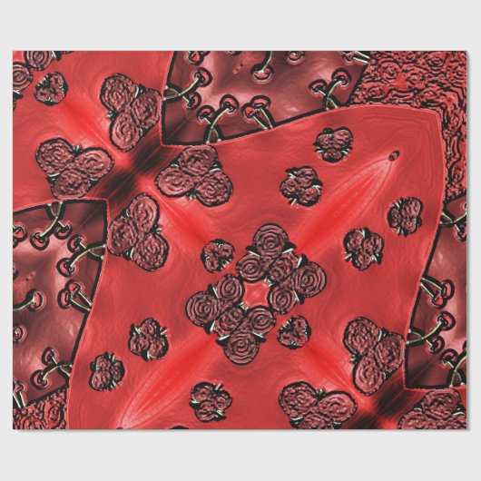 Cranberry Bazaar Cadeaupapier (Vlak)