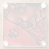 Cranberry Bazaar  Glazen Onderzetter (Achterkant)