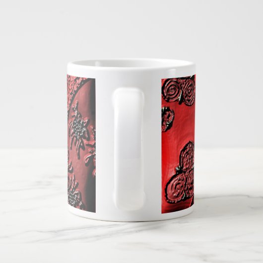 cranberry bazaar grote koffiekop (Achterkant)