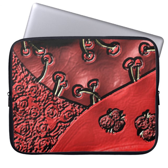 Cranberry Bazaar  Laptop Sleeve (Voorkant)