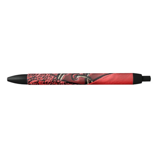 Cranberry Bazaar Zwarte Inkt Pen (Voorkant)