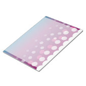 Cranberry-Blue Bubbles Notitieblok (Schuin)