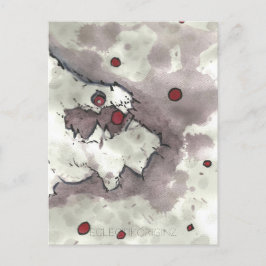Cranberry Bog Tea Creature 002 Briefkaart