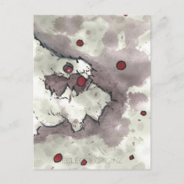 Cranberry Bog Tea Creature 002 Briefkaart