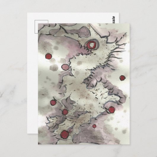 Cranberry Bog Tea Creature 003 Briefkaart (Voorkant / Achterkant)