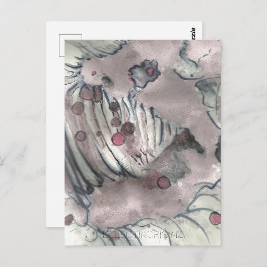 Cranberry Bog Tea Creature 006 Briefkaart (Voorkant / Achterkant)