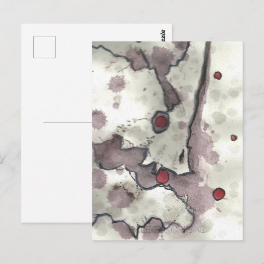 Cranberry Bog Tea Creature 009 Briefkaart (Voorkant / Achterkant)