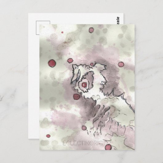 Cranberry Bog Tea Creature 011 Briefkaart (Voorkant / Achterkant)