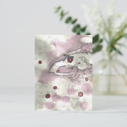 Cranberry Bog Tea Creature 012 Briefkaart (Staand voorkant)