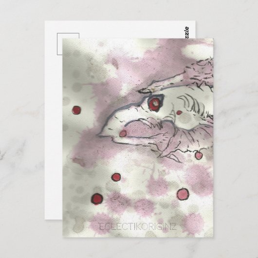 Cranberry Bog Tea Creature 012 Briefkaart (Voorkant / Achterkant)