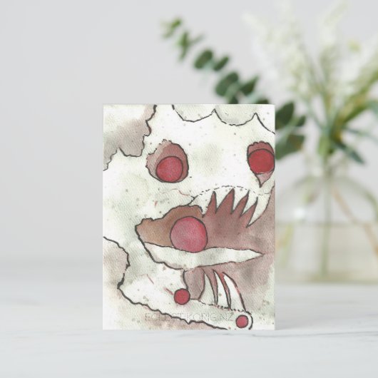 Cranberry Bog Tea Creature 05 Briefkaart (Staand voorkant)