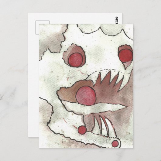 Cranberry Bog Tea Creature 05 Briefkaart (Voorkant / Achterkant)