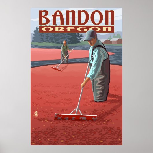 Cranberry Bogs Harvest - Bandon, Oregon Poster (Voorkant)