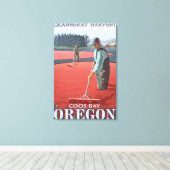 Cranberry Bogs Harvest - Coos Bay, Oregon Canvas Afdruk (Insitu (Houten vloer))