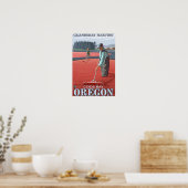 Cranberry Bogs Harvest - Coos Bay, Oregon Poster (Keuken)