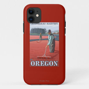 Cranberry Bogs Harvest Vintage Travel Poster Case-Mate iPhone Case