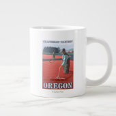 Cranberry Bogs Harvest Vintage Travel Poster Grote Koffiekop (Rechts)